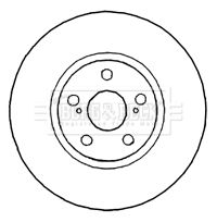 BBD4789 BORG & BECK Тормозной диск