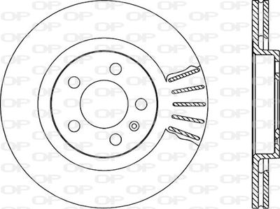 BDA166620 OPEN PARTS Тормозной диск