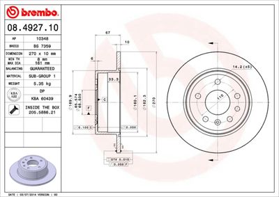 BS7359 BRECO Тормозной диск