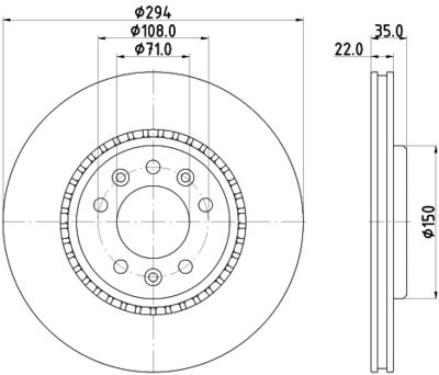 MDC2759 MINTEX Тормозной диск