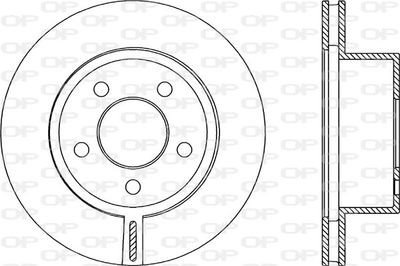 BDA208920 OPEN PARTS Тормозной диск