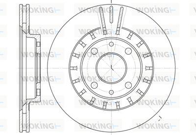 D682810 WOKING Тормозной диск