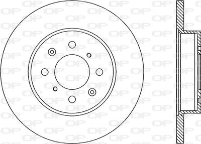 BDA175210 OPEN PARTS Тормозной диск