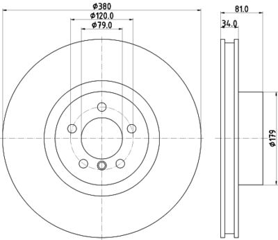 8DD355122571 HELLA PAGID Тормозной диск