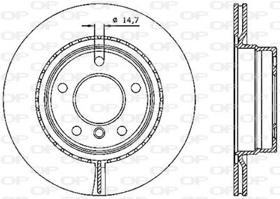 BDR233420 OPEN PARTS Тормозной диск