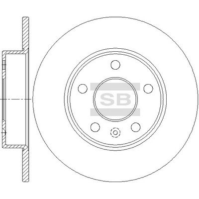 SD5113 Hi-Q Тормозной диск