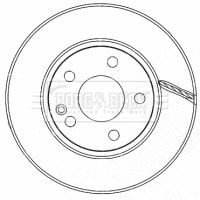 BBD4485 BORG & BECK Тормозной диск