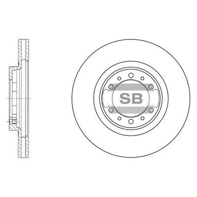 SD4305 Hi-Q Тормозной диск