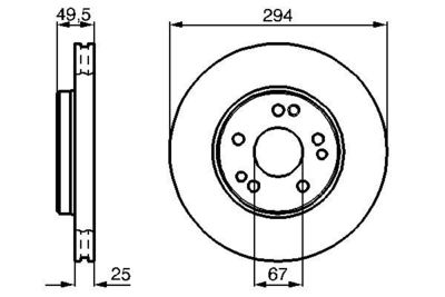 0986478428 BOSCH Тормозной диск