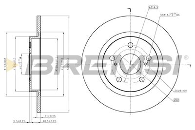 CD7755S BREMSI Тормозной диск