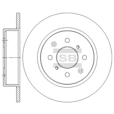 SD6202 Hi-Q Тормозной диск