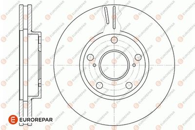 1667867980 EUROREPAR Тормозной диск