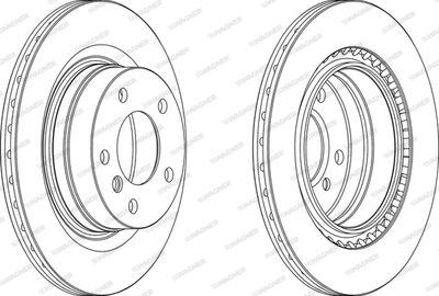 WGR15491 WAGNER Тормозной диск