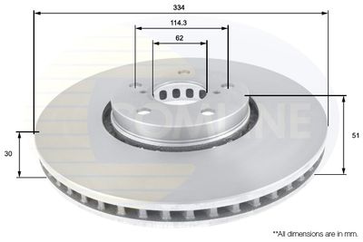 ADC01125V COMLINE Тормозной диск