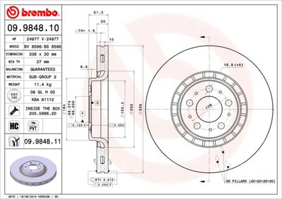 BS8596 BRECO Тормозной диск