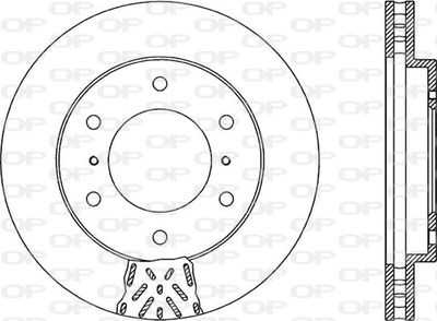 BDR187320 OPEN PARTS Тормозной диск