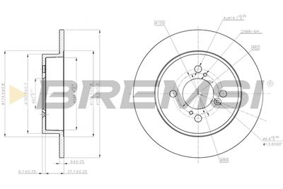 CD8071S BREMSI Тормозной диск