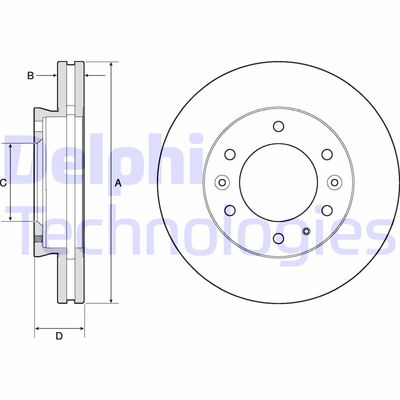 BG9140C DELPHI Тормозной диск