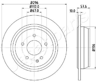 DP0532 JAPANPARTS Тормозной диск