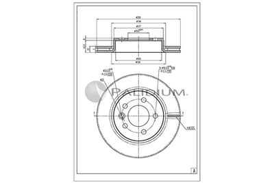 P331143 ASHUKI by Palidium Тормозной диск