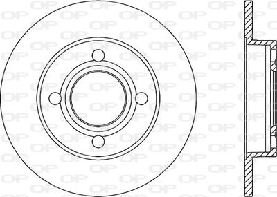 BDR102210 OPEN PARTS Тормозной диск