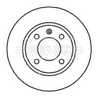 BBD4186 BORG & BECK Тормозной диск