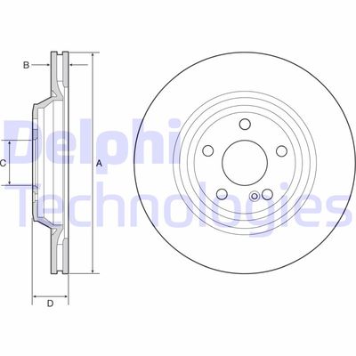 BG4957C DELPHI Тормозной диск