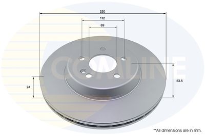 ADC4080V COMLINE Тормозной диск