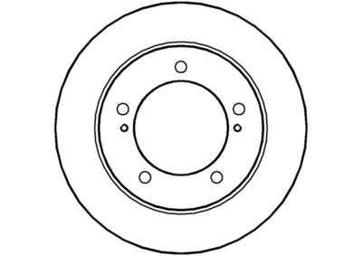 NBD257 NATIONAL Тормозной диск