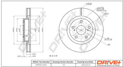 DP1010110511 Dr!ve+ Тормозной диск