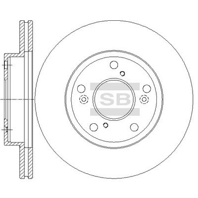 SD4125 Hi-Q Тормозной диск