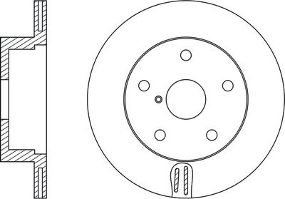 FR0614V FIT Тормозной диск