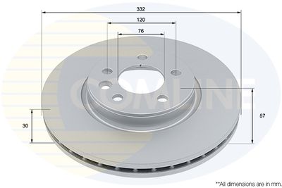 ADC5052V COMLINE Тормозной диск