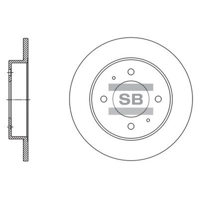SD1115 Hi-Q Тормозной диск