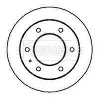 BBD5043 BORG & BECK Тормозной диск