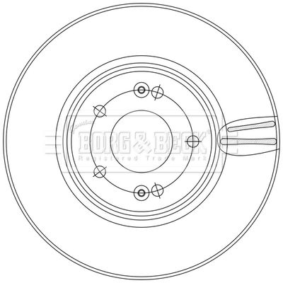 BBD5563 BORG & BECK Тормозной диск