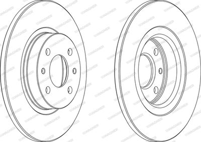 WGR01411 WAGNER Тормозной диск