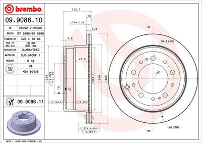 BS8698 BRECO Тормозной диск