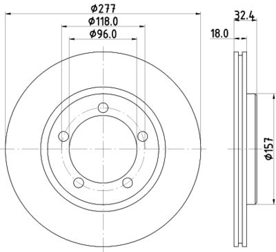 MDC781 MINTEX Тормозной диск