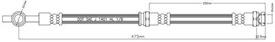 VBH1070 MOTAQUIP Тормозной шланг