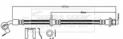 BBH7989 BORG & BECK Тормозной шланг