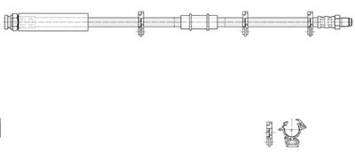 516995 CEF Тормозной шланг