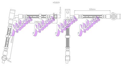 H5809 KAWE Тормозной шланг