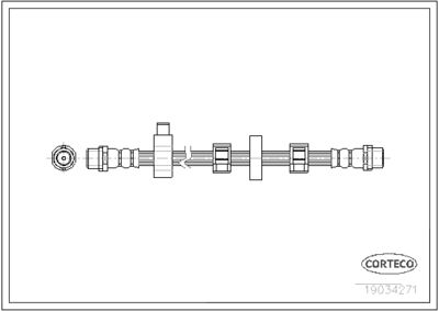19034271 CORTECO Тормозной шланг