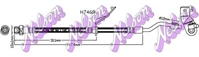 H7468 KAWE Тормозной шланг