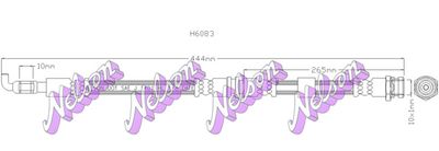 H6083 KAWE Тормозной шланг