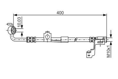 1987476815 BOSCH Тормозной шланг