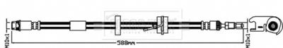 BBH8506 BORG & BECK Тормозной шланг