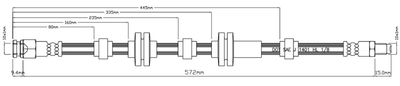 VBH1016 MOTAQUIP Тормозной шланг