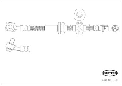 49418888 CORTECO Тормозной шланг